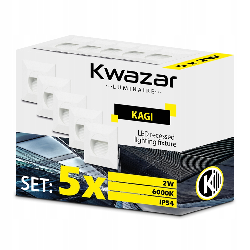 Záhradné nástenné svietidlo Kwazar Luminaire, biele, integrovaný 2W LED zdroj